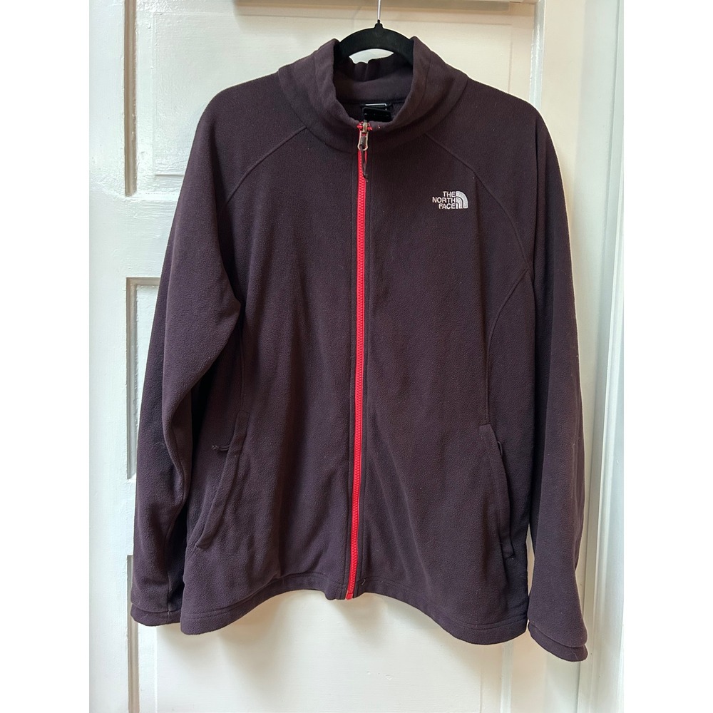 The North Face Woman's Full Zip Fleece Brown Jacket Size Large